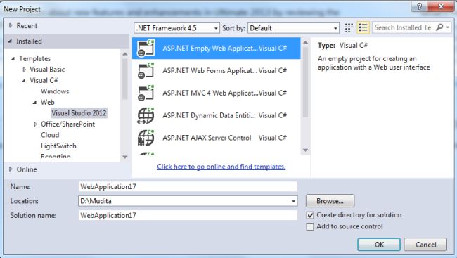 Create Web Application